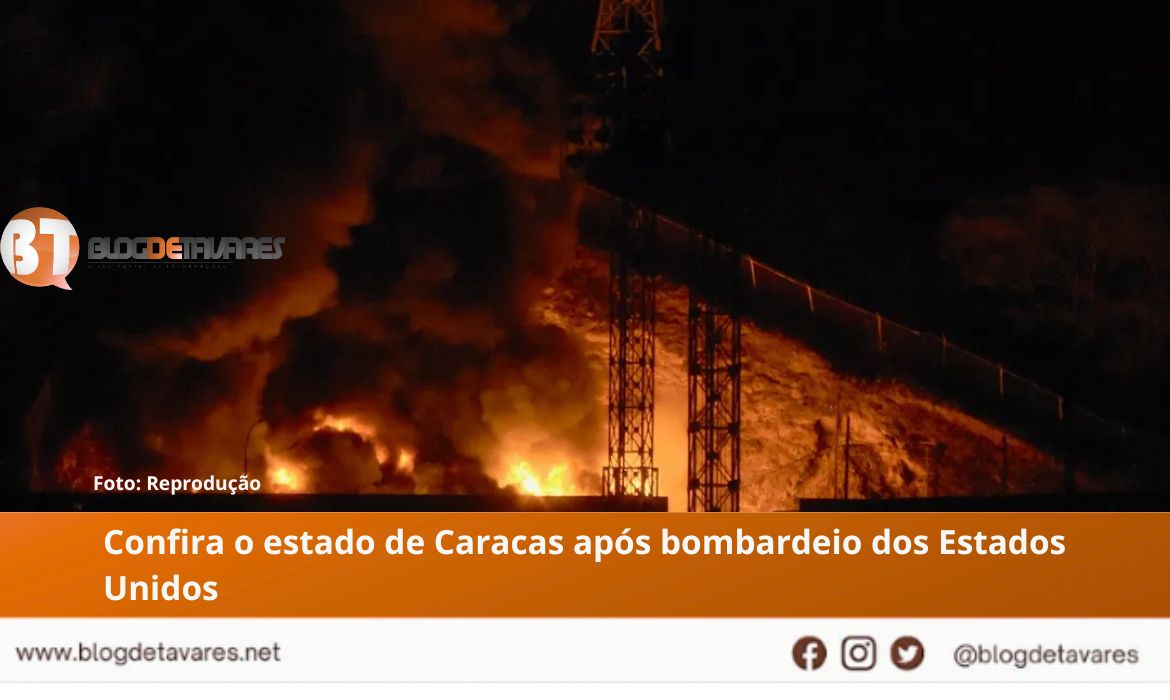 Confira o estado de Caracas após bombardeio dos Estados Unidos 