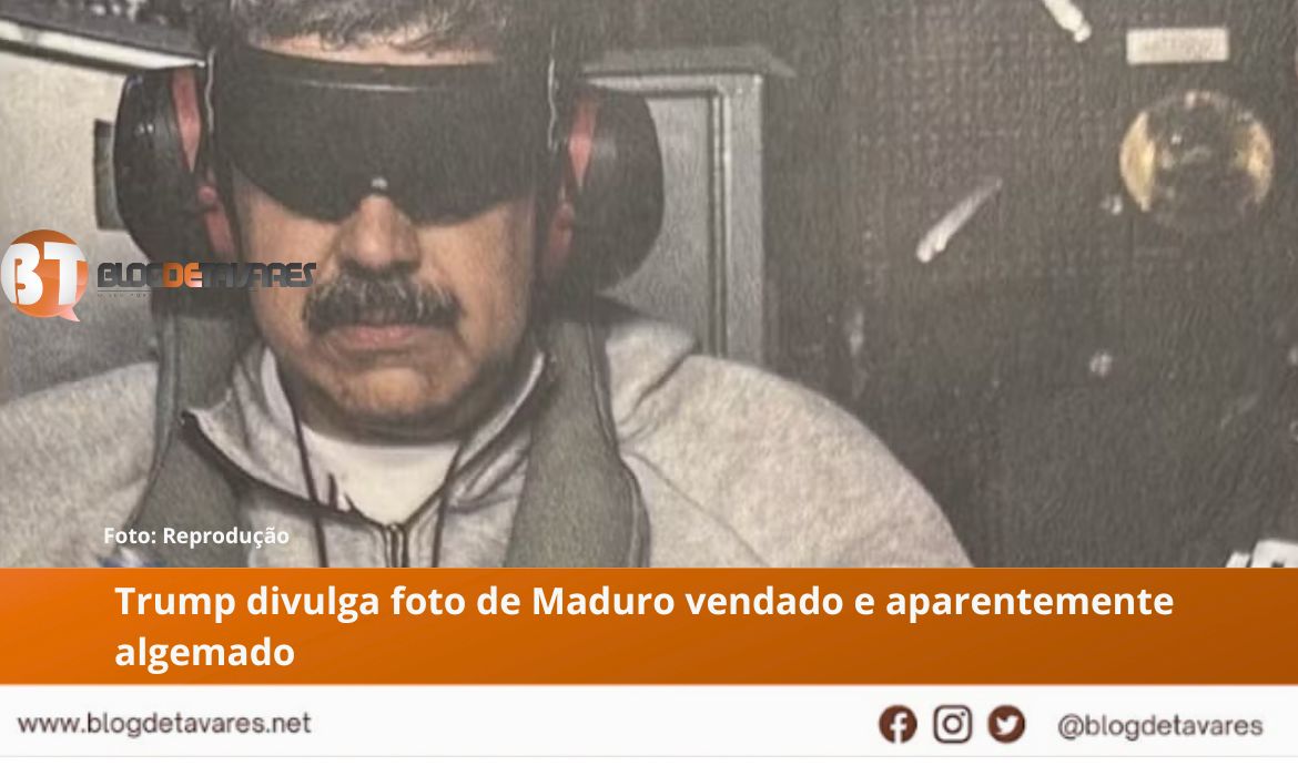 Trump divulga foto de Maduro vendado e aparentemente algemado 