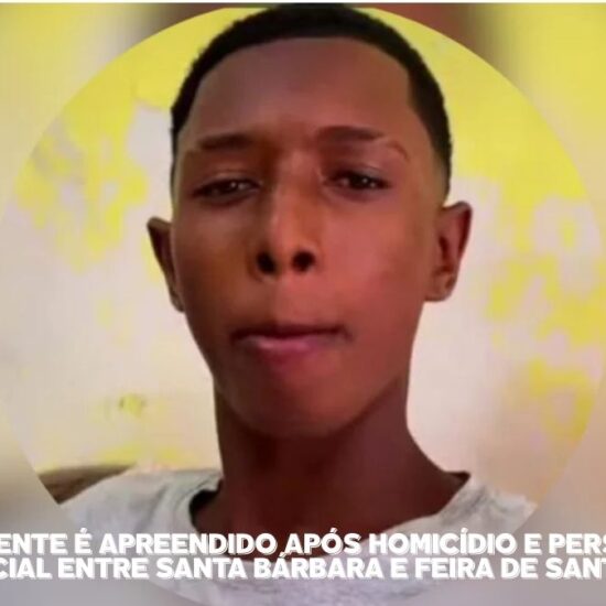 Adolescente &eacute; apreendido ap&oacute;s homic&iacute;dio e persegui&ccedil;&atilde;o policial entre Santa B&aacute;rbara e Feira de Santana&nbsp;