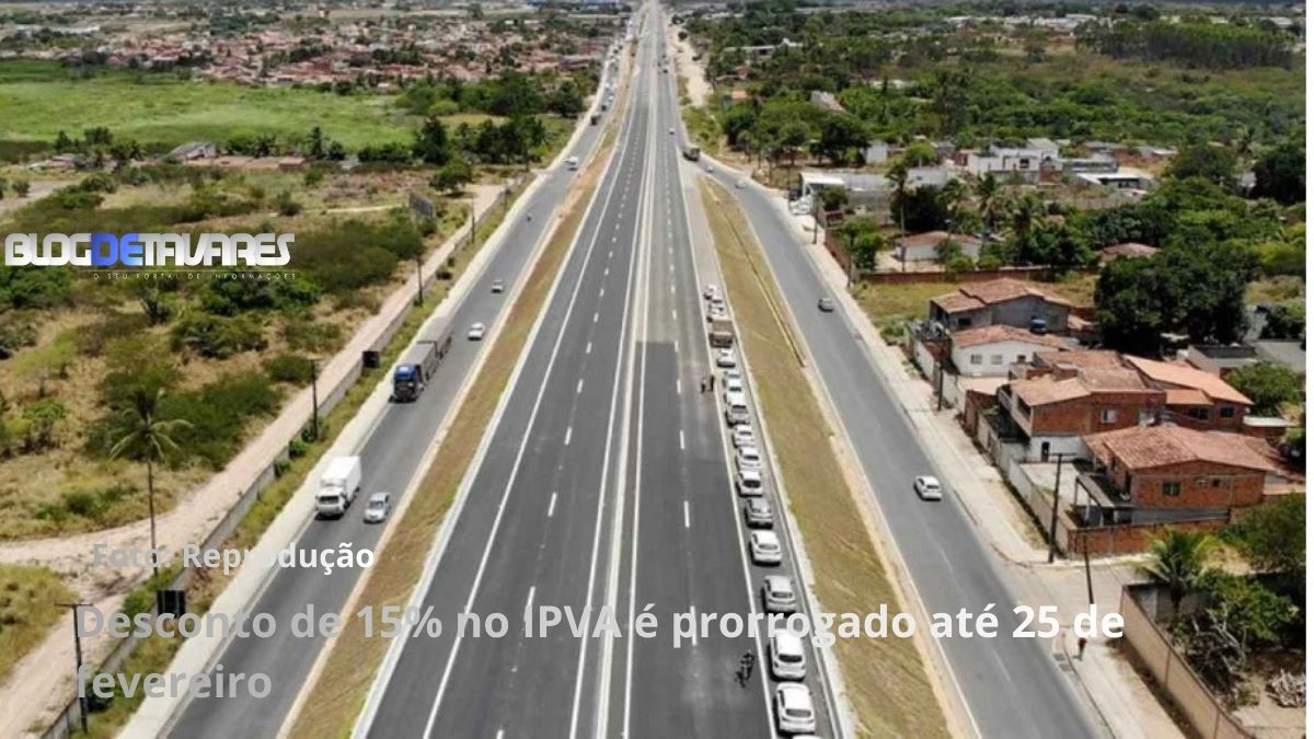 Desconto de 15% no IPVA é prorrogado até 25 de fevereiro 