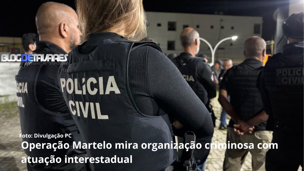 Operação Martelo mira organização criminosa com atuação interestadual 