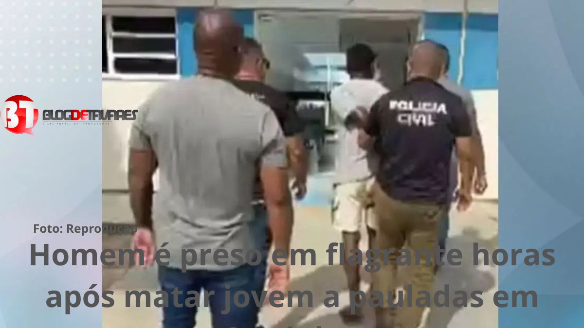 Homem é preso em flagrante horas após matar jovem a pauladas em Serrinha 