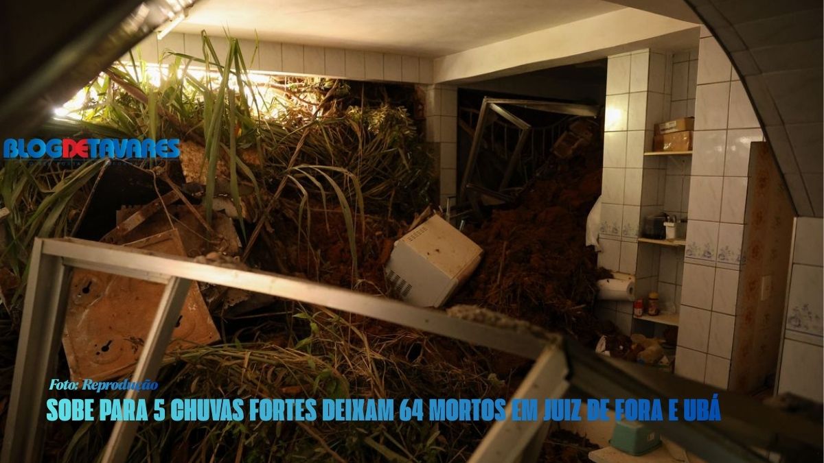  Chuvas fortes deixam 64 mortos em Juiz de Fora e Ubá 
