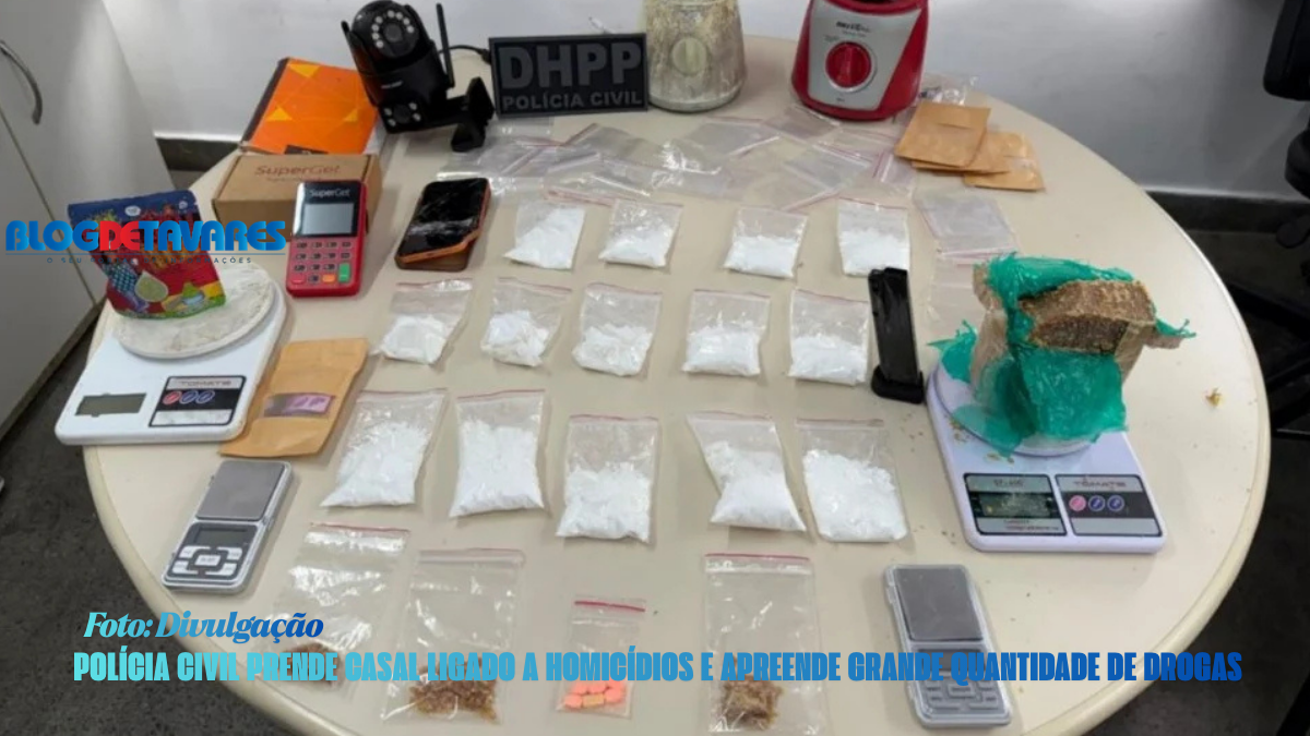 Polícia Civil prende casal ligado a homicídios e apreende grande quantidade de drogas em Feira de Santana 