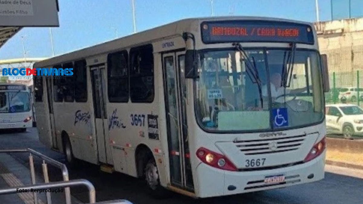 Motorista é atacado por passageira com golpes de faca dentro de ônibus na RMS
