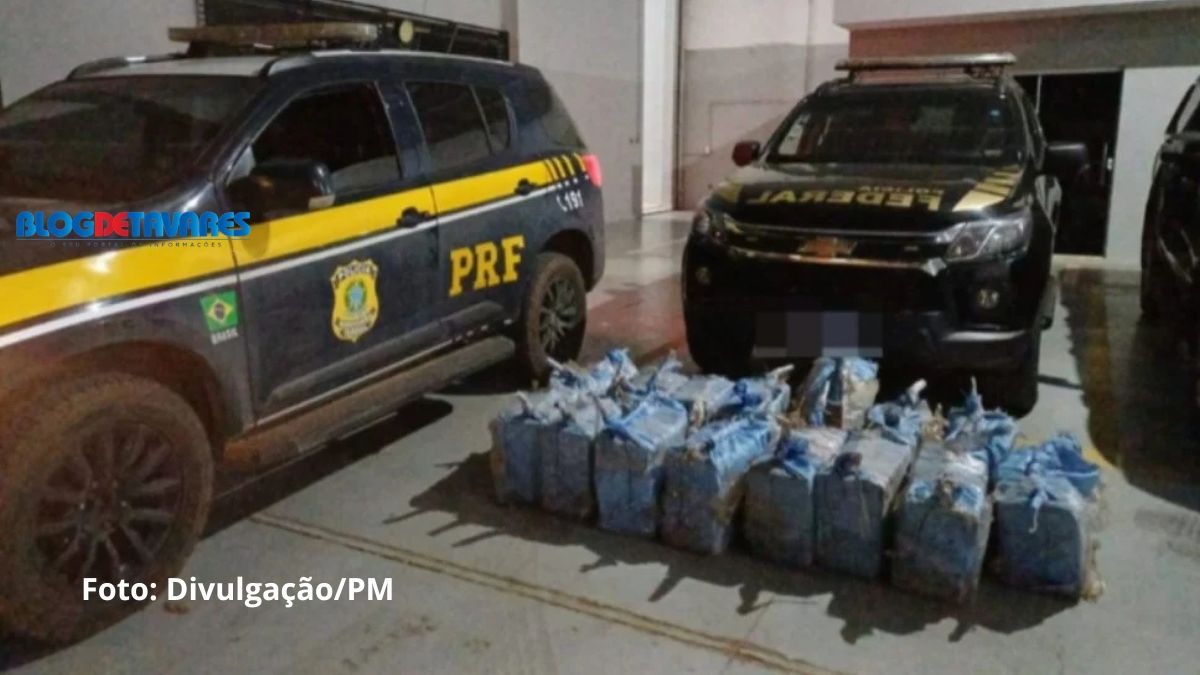 PRF, PF e PM apreendem 410 kg de cocaína no oeste baiano 