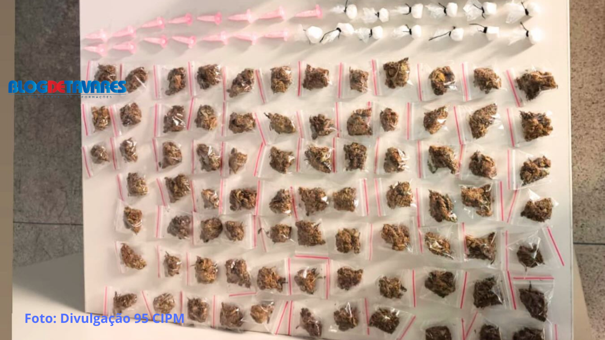 PETO apreende quantidade considerável de maconha e cocaína