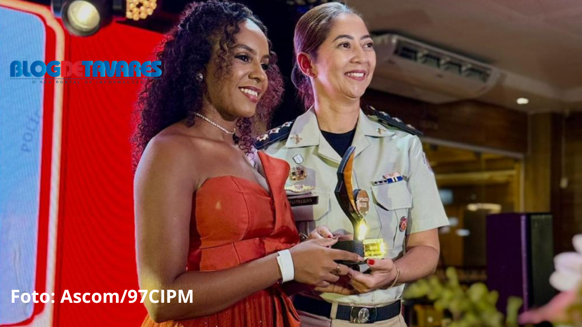 Major Lilian, comandante da 97 CIPM recebe Prêmio Destaque 2025