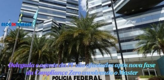 Delegada e agente da PF são afastados após nova fase da Compliance Zero envolvendo o Master 