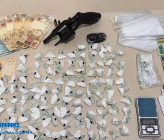 PM prende suspeito de tr&aacute;fico no interior baiano&nbsp;
