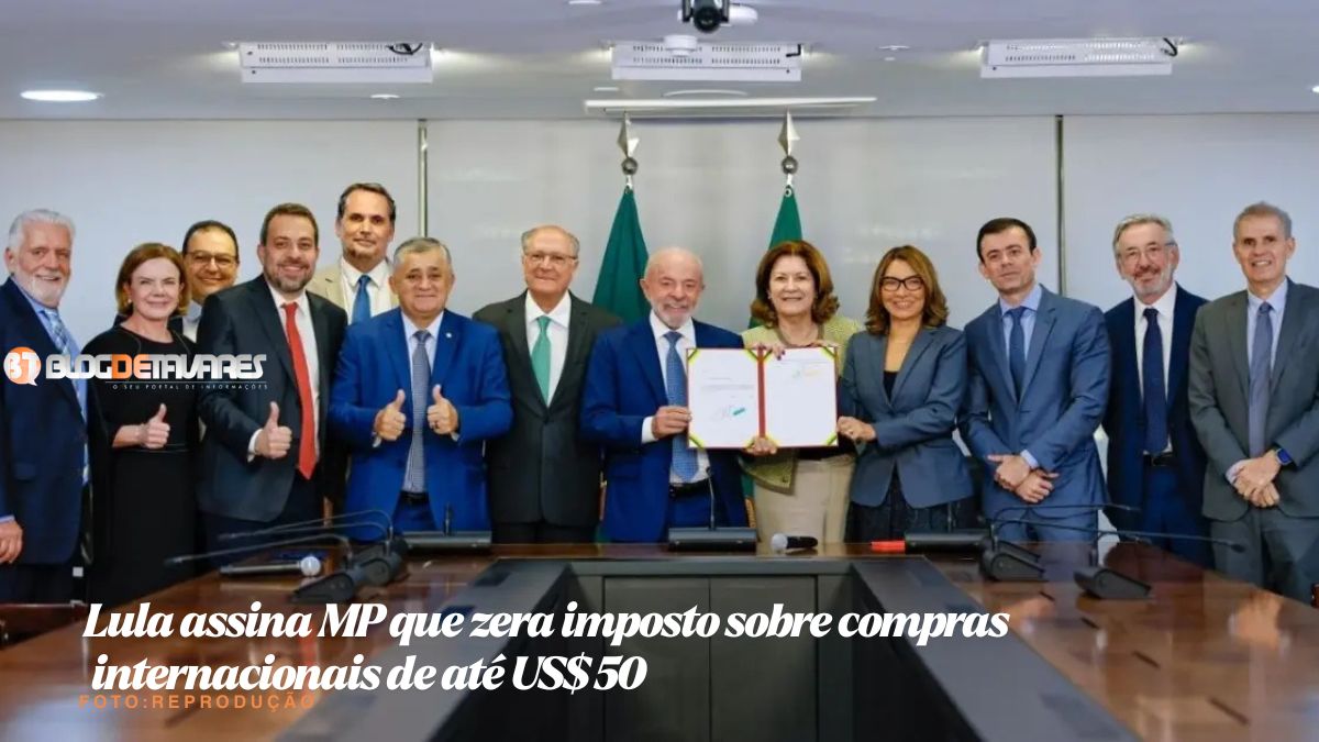 Lula assina MP que zera imposto sobre compras internacionais de até US$ 50 