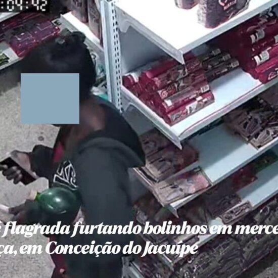 Mulher &eacute; flagrada furtando bolinhos em mercearia na Vila Esperan&ccedil;a, em Concei&ccedil;&atilde;o do Jacu&iacute;pe&nbsp;