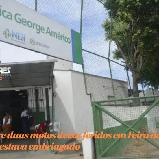 Acidente entre duas motos deixa feridos em Feira de Santana; motociclista estava embriagado&nbsp;