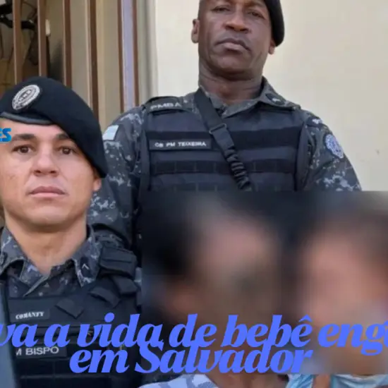 PM salva a vida de beb&ecirc; engasgado em Salvador&nbsp;