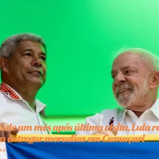 Pouco mais de um m&ecirc;s ap&oacute;s &uacute;ltima visita, Lula retorna &agrave; Bahia para entregar moradias em Cama&ccedil;ari&nbsp;