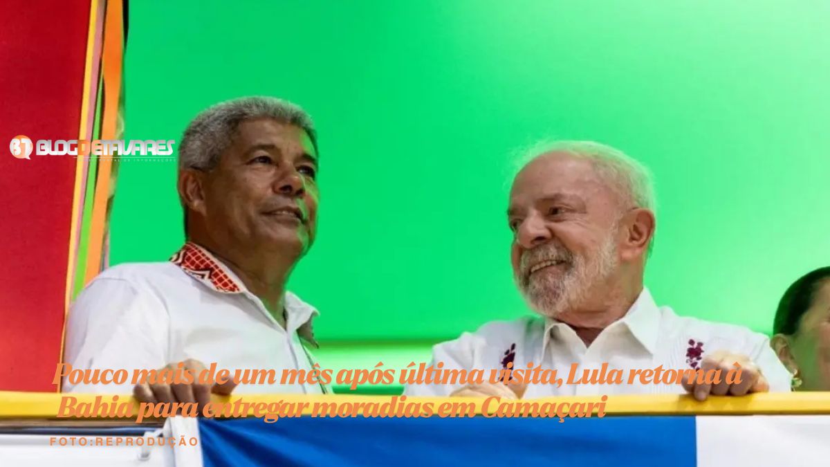 Pouco mais de um mês após última visita, Lula retorna à Bahia para entregar moradias em Camaçari 