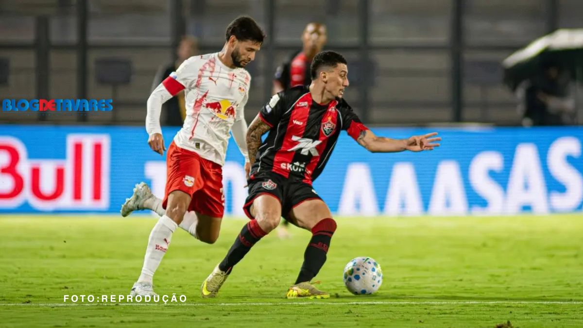 Vitória perde para o Bragantino em Bragança Paulista e chega ao oitavo jogo sem vencer fora de casa no Brasileirão 