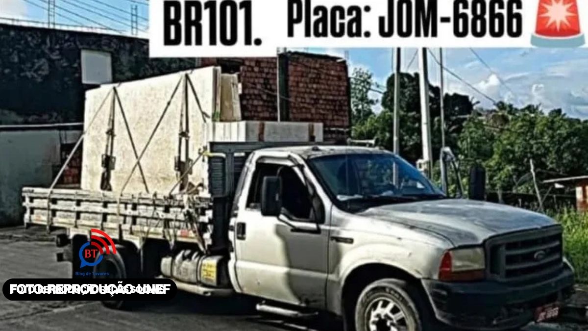 Homens armados roubam caminhão na BR-101 em Berimbau