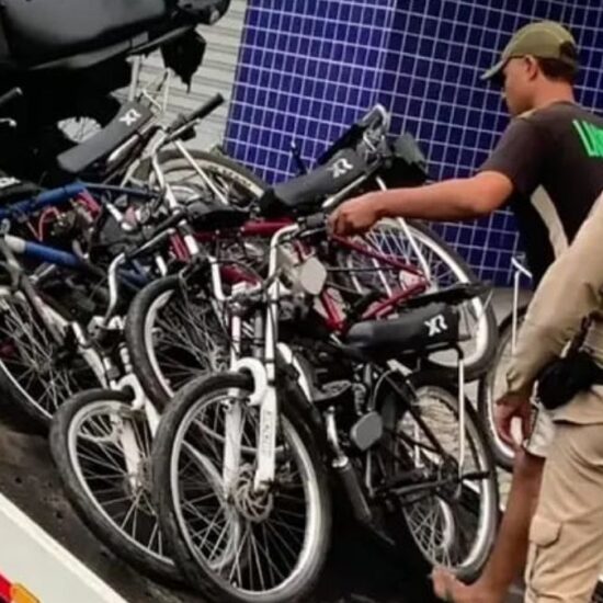 PM&nbsp;apreende bicicletas motorizadas durante opera&ccedil;&atilde;o em&nbsp;Feira de&nbsp;Santana&nbsp;&nbsp;