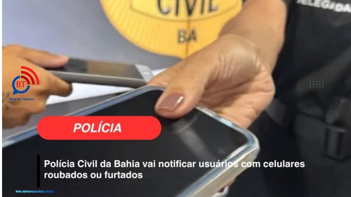 PC enviará notificações via aplicativo para pessoas que estão em posse de celulares com registro de roubo