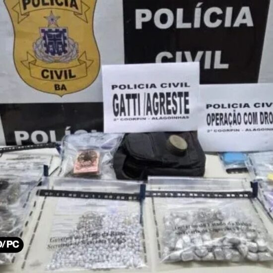 PC baiana prende homem em flagrante por tr&aacute;fico de drogas