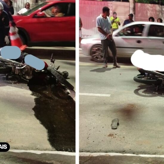 IRAR&Aacute;: motociclista colide na traseira de ve&iacute;culo de passeio, socorrido pelo SAMU e foge de Hospital