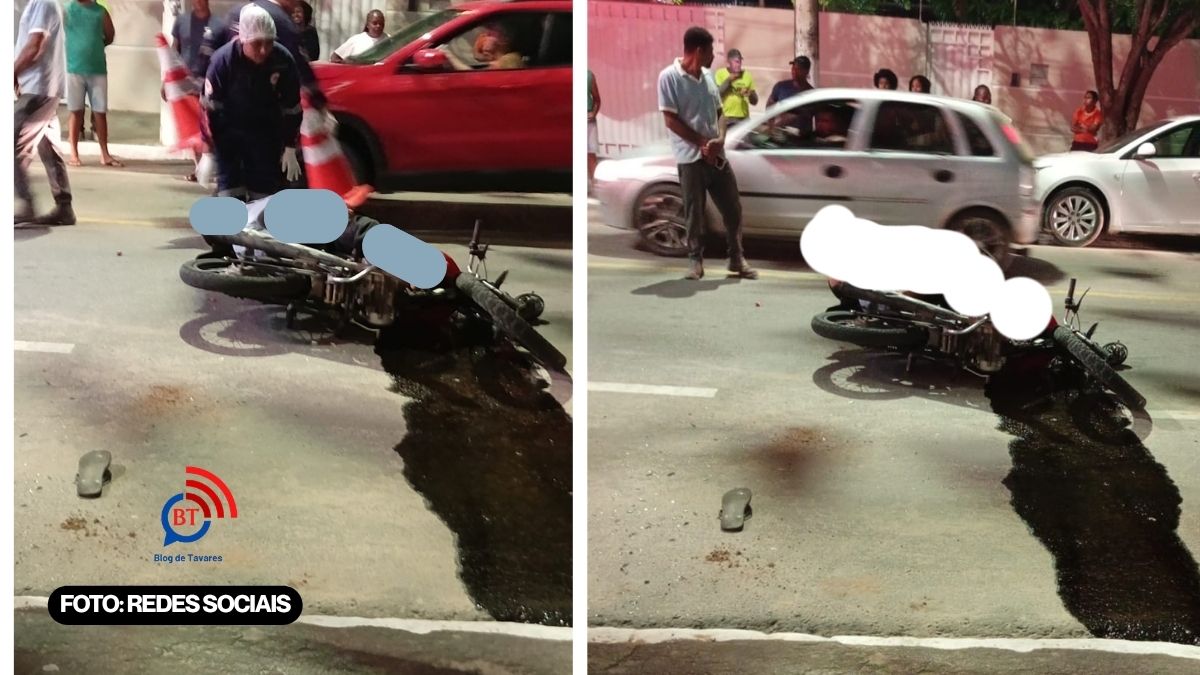 IRARÁ: motociclista colide na traseira de veículo de passeio, socorrido pelo SAMU e foge de Hospital