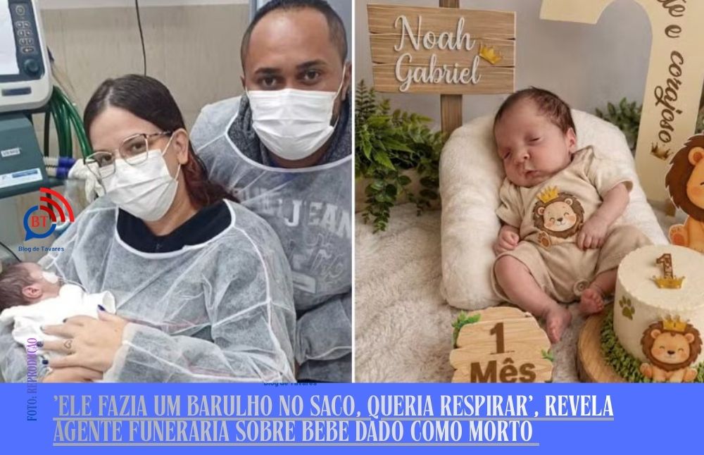 'Ele fazia um barulho no saco, queria respirar', revela agente funer&aacute;ria sobre beb&ecirc; dado como morto&nbsp;