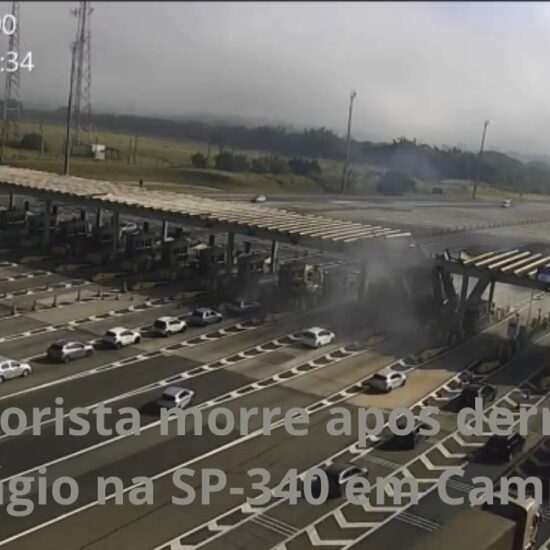 Motorista morre ap&oacute;s derrubar ped&aacute;gio na SP-340 em Campinas&nbsp;