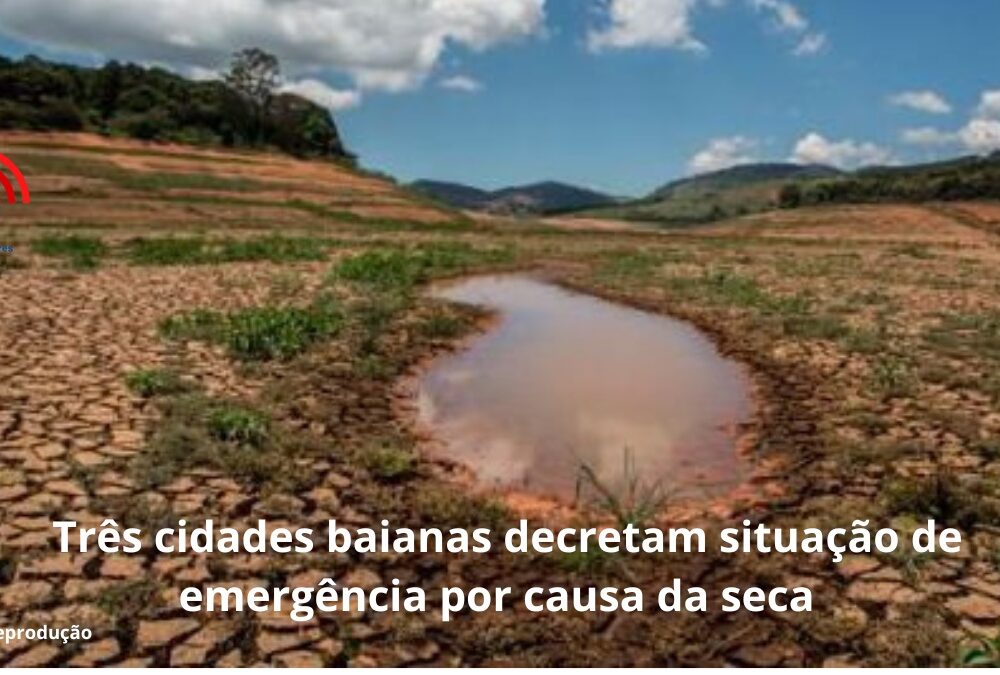 Tr&ecirc;s cidades baianas decretam&nbsp;situa&ccedil;&atilde;o de emerg&ecirc;ncia&nbsp;por causa da seca&nbsp;