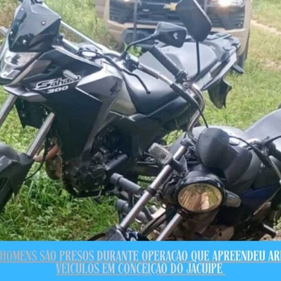 Tr&ecirc;s homens s&atilde;o presos durante opera&ccedil;&atilde;o que apreendeu armas e ve&iacute;culos em Concei&ccedil;&atilde;o do Jacu&iacute;pe&nbsp;