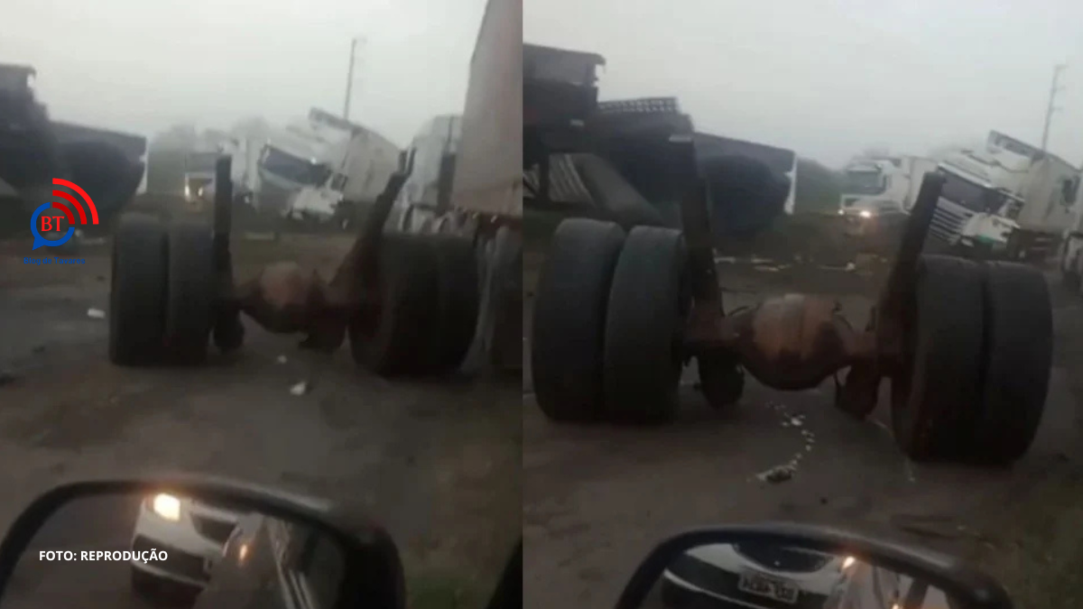 Acidente na BR-324 sentido Feira/Salvador envolvendo carretas afeta o trânsito 