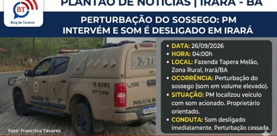 Polícia Militar mobiliza guarnição após denúncia de desentendimento familiar em Água Fria 