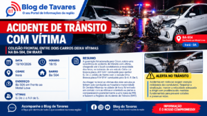 Colisão frontal entre dois carros deixa vítimas na BA-504, em Irará 
