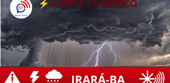Irará deve manter atenção às condições climáticas nos próximos dias, apesar de baixo risco de eventos severos 