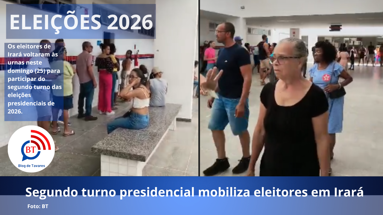 Segundo turno presidencial mobiliza eleitores em Irará 