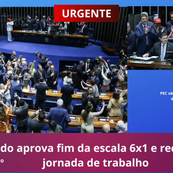 Senado aprova fim da escala 6x1 e redução da jornada de trabalho