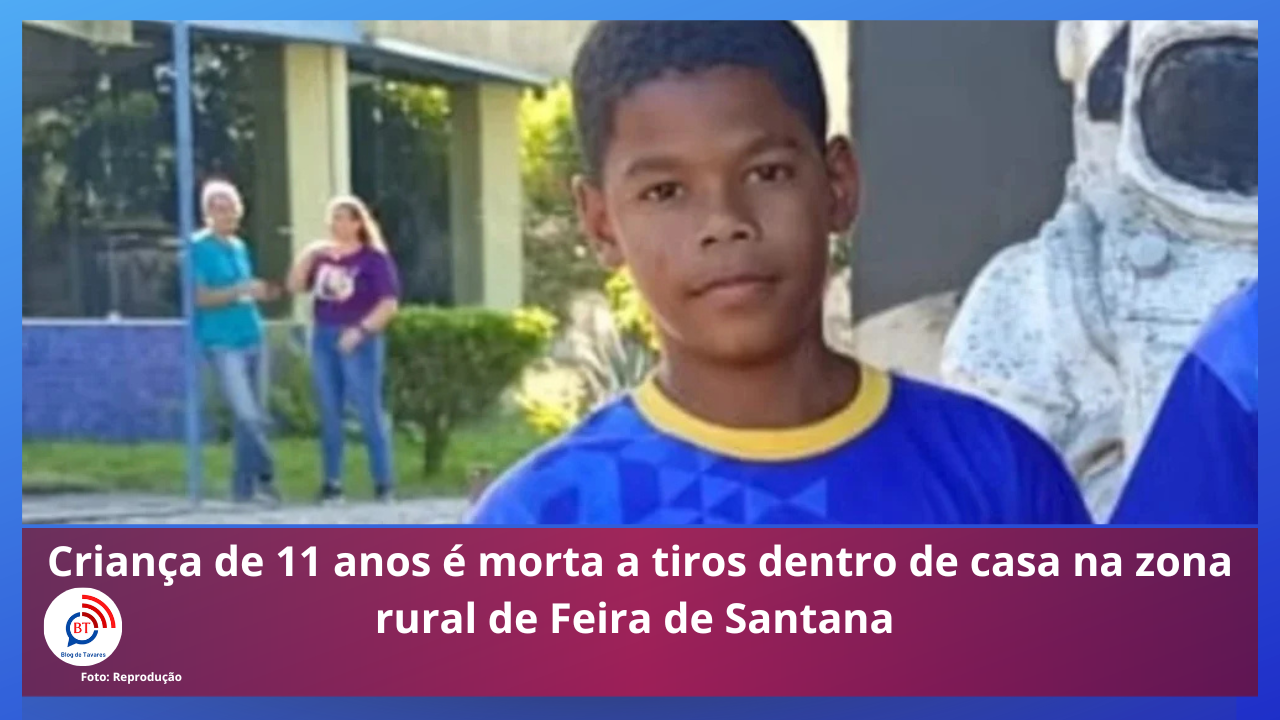 Criança de 11 anos é morta a tiros dentro de casa na zona rural de Feira de Santana 