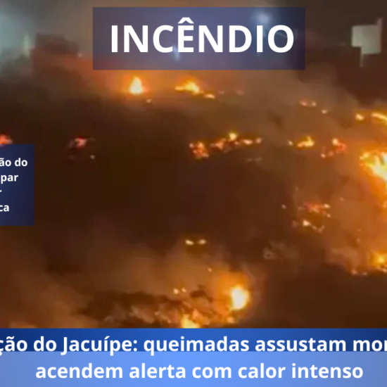 Conceição do Jacuípe: queimadas assustam moradores e acendem alerta com calor intenso 
