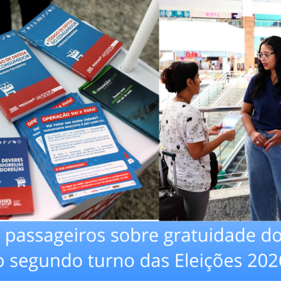 Blitz orienta passageiros sobre gratuidade do transporte no segundo turno das Eleições 2026